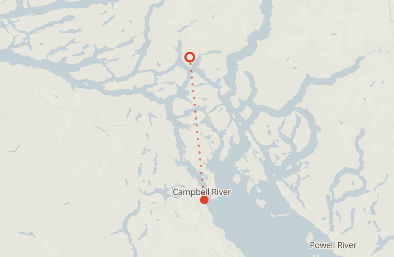 Activity map — real sighting points on an OpenStreetMap basemap