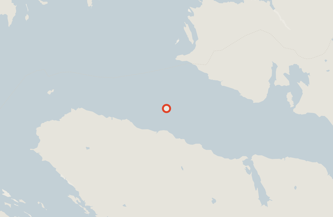 Activity map — real sighting points on an OpenStreetMap basemap