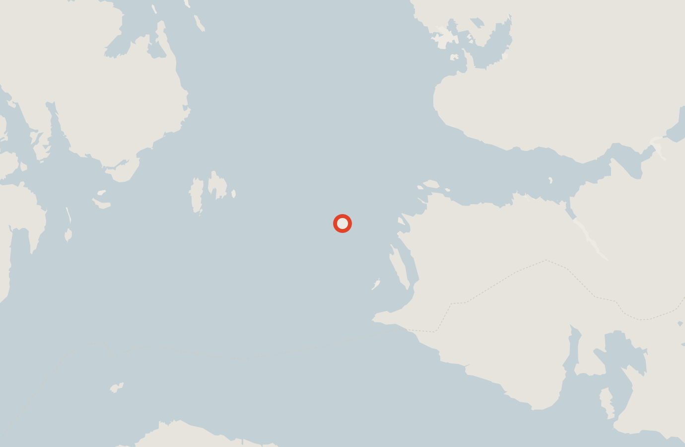 Activity map — real sighting points on an OpenStreetMap basemap