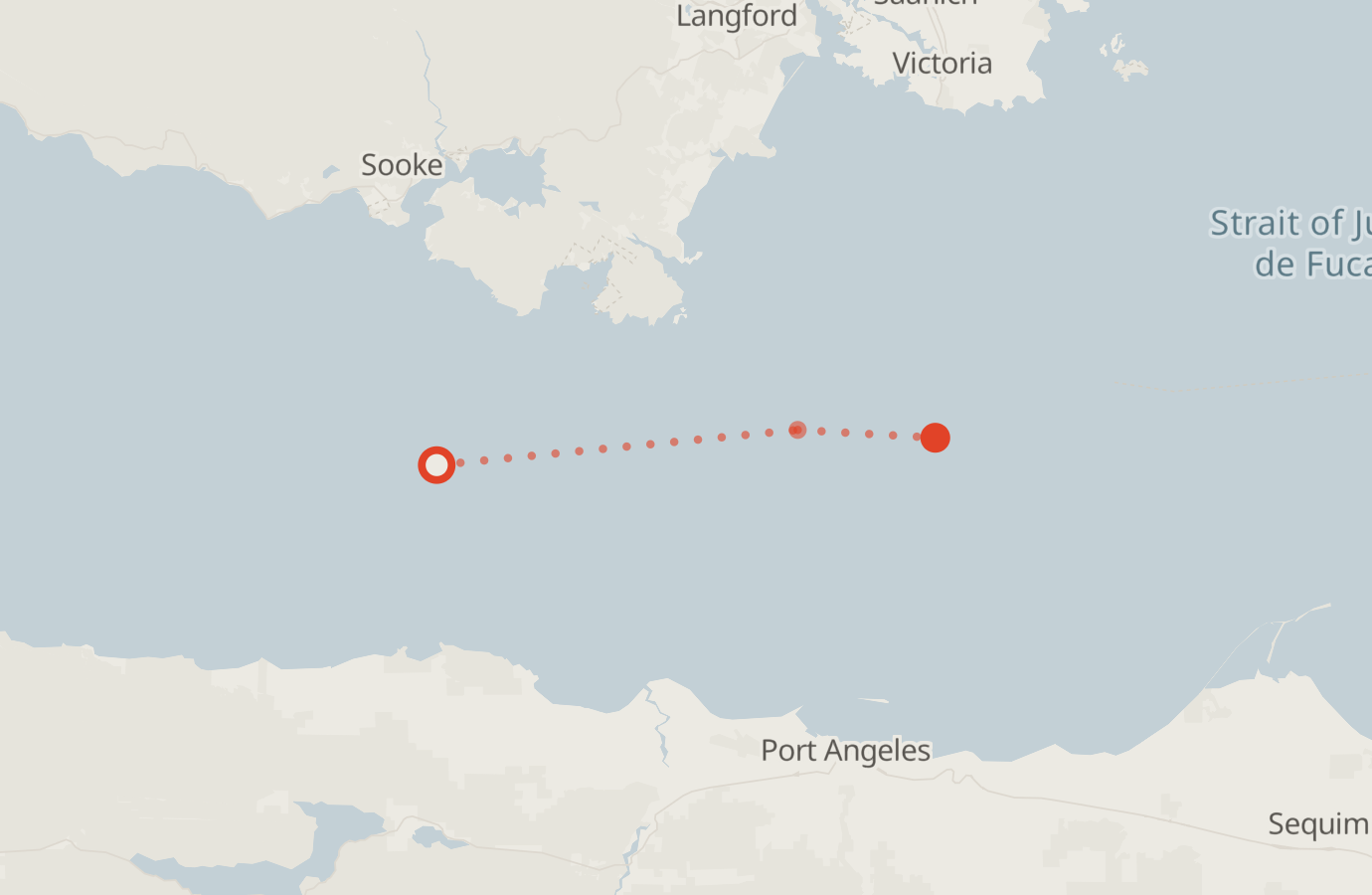 Activity map — real sighting points on an OpenStreetMap basemap