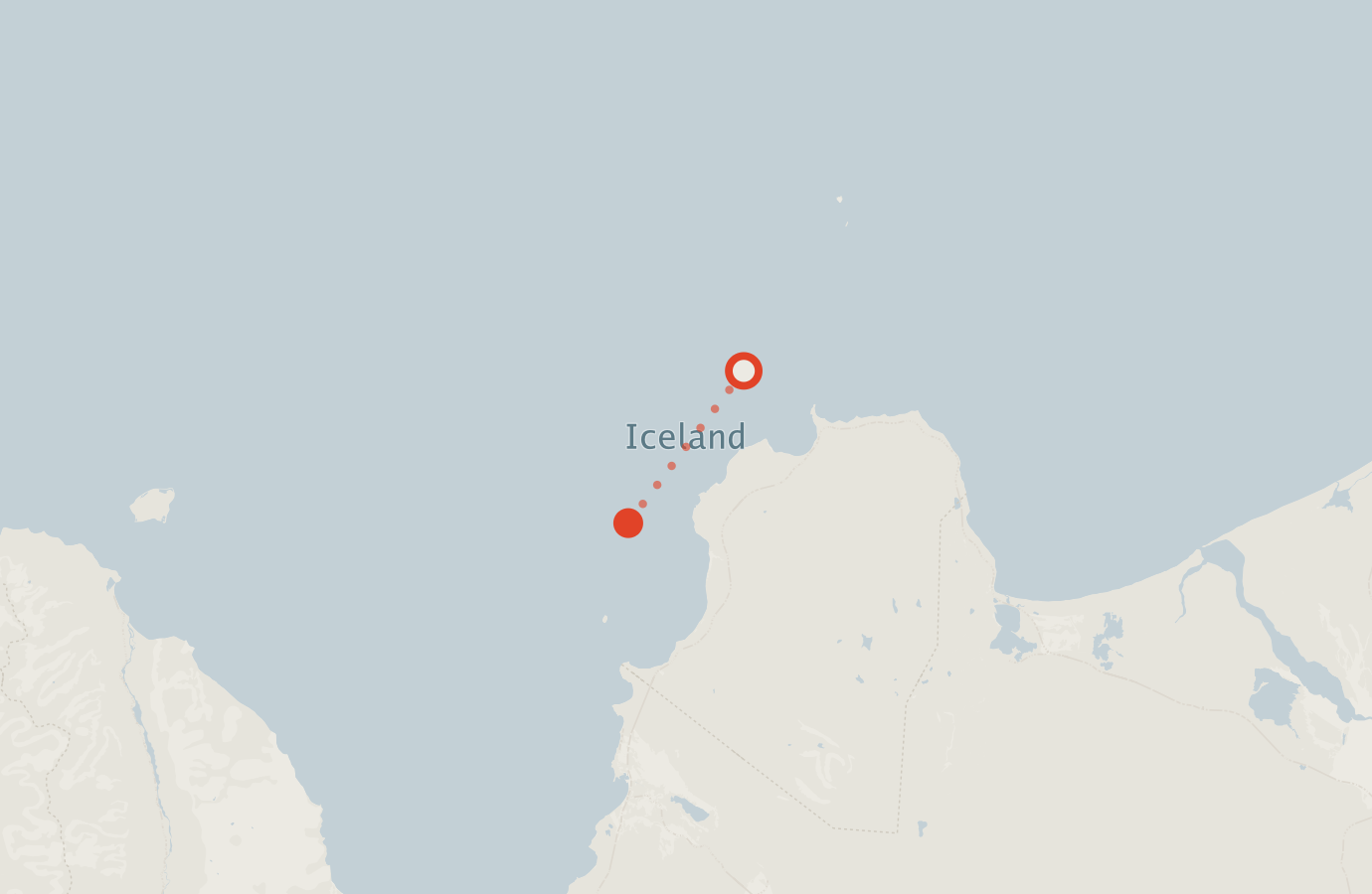 Activity map — real sighting points on an OpenStreetMap basemap