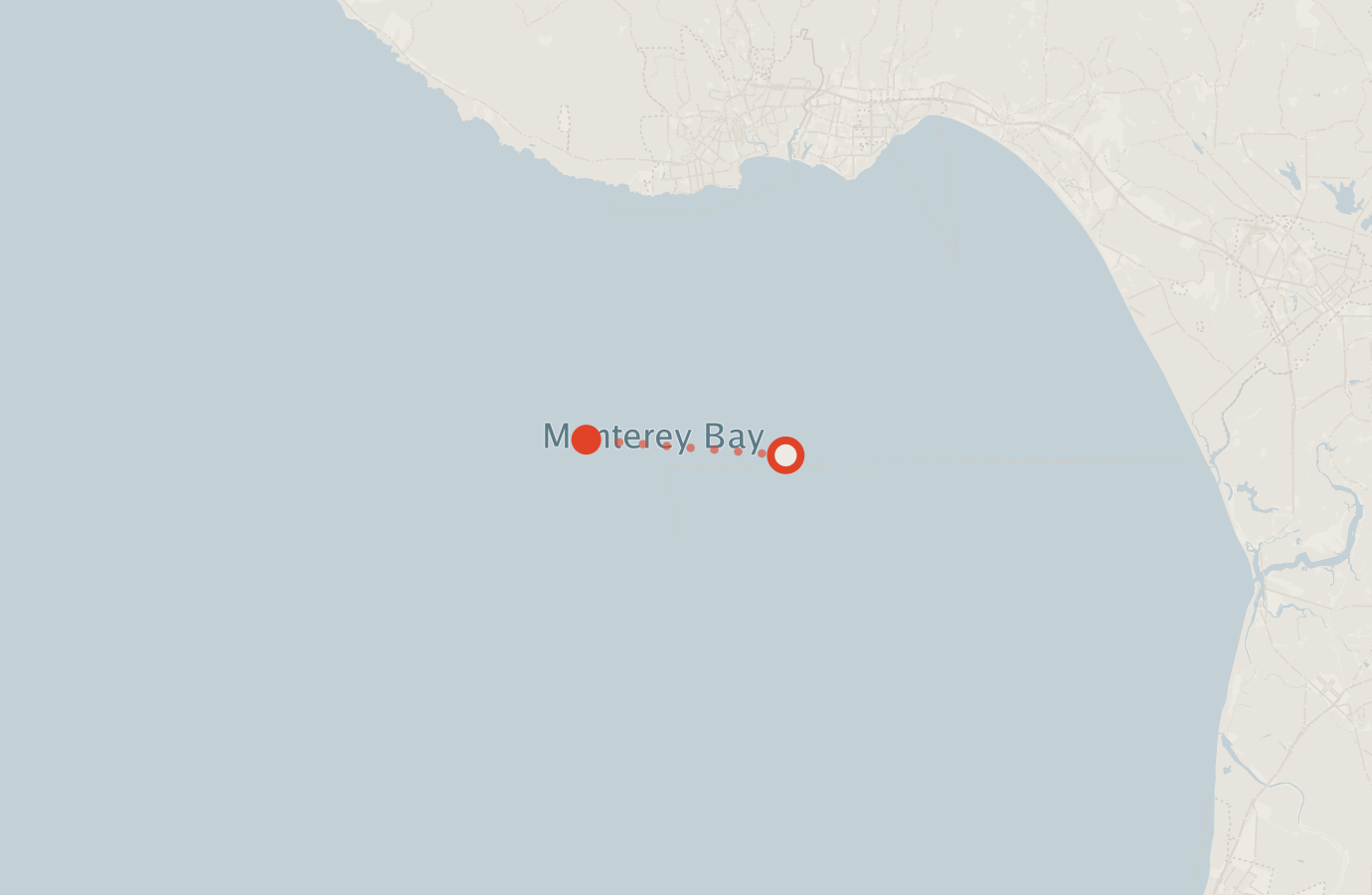 Activity map — real sighting points on an OpenStreetMap basemap