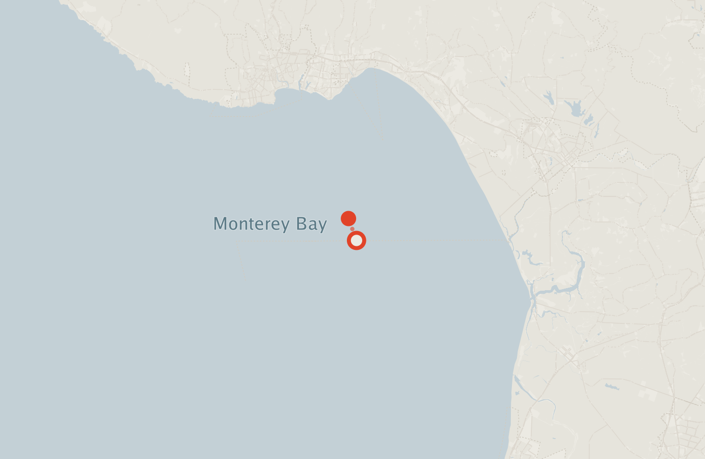 Activity map — real sighting points on an OpenStreetMap basemap