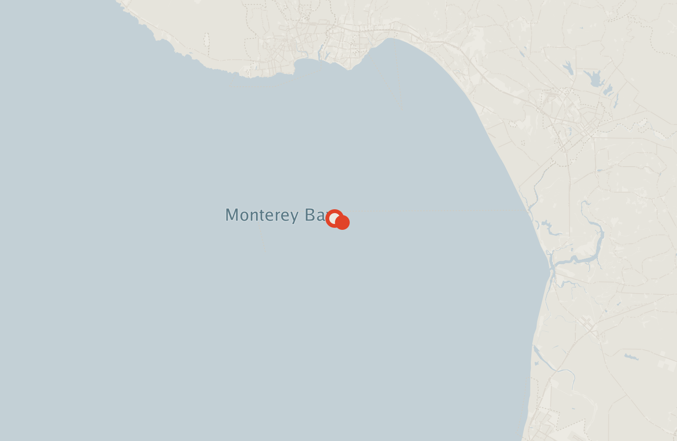 Activity map — real sighting points on an OpenStreetMap basemap