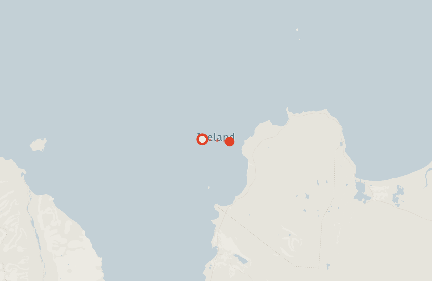 Activity map — real sighting points on an OpenStreetMap basemap