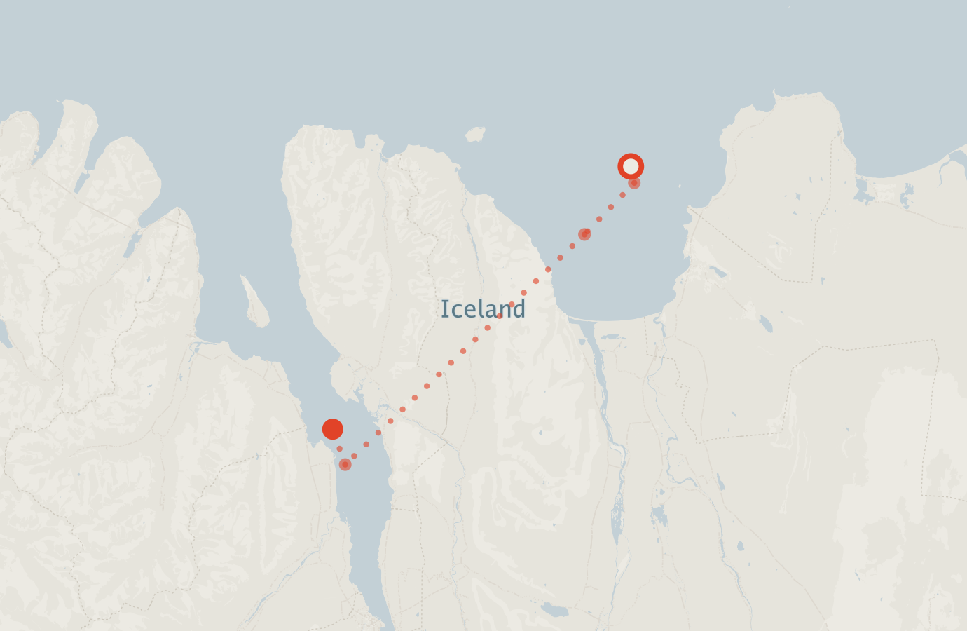 Activity map — real sighting points on an OpenStreetMap basemap