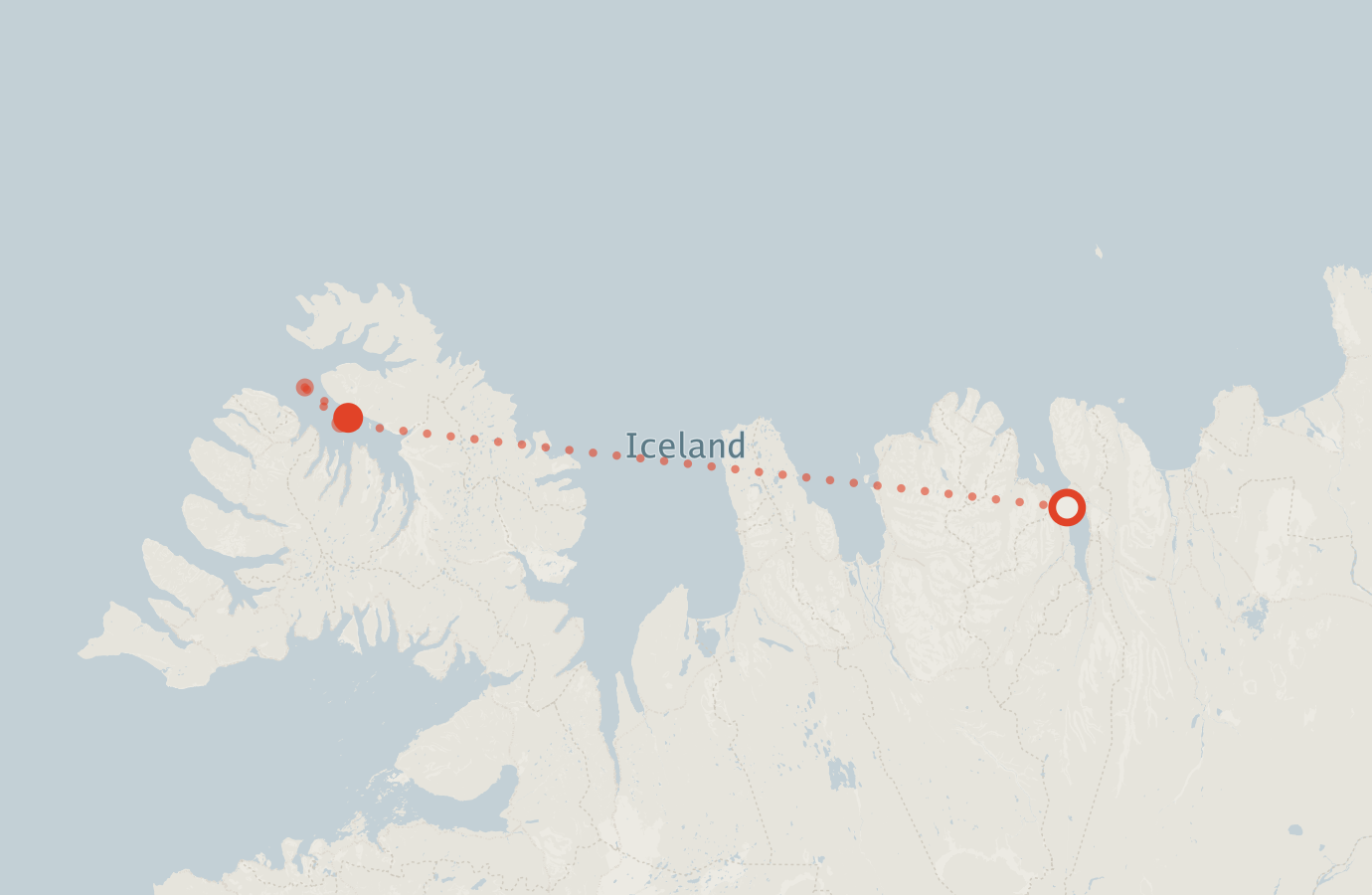 Activity map — real sighting points on an OpenStreetMap basemap