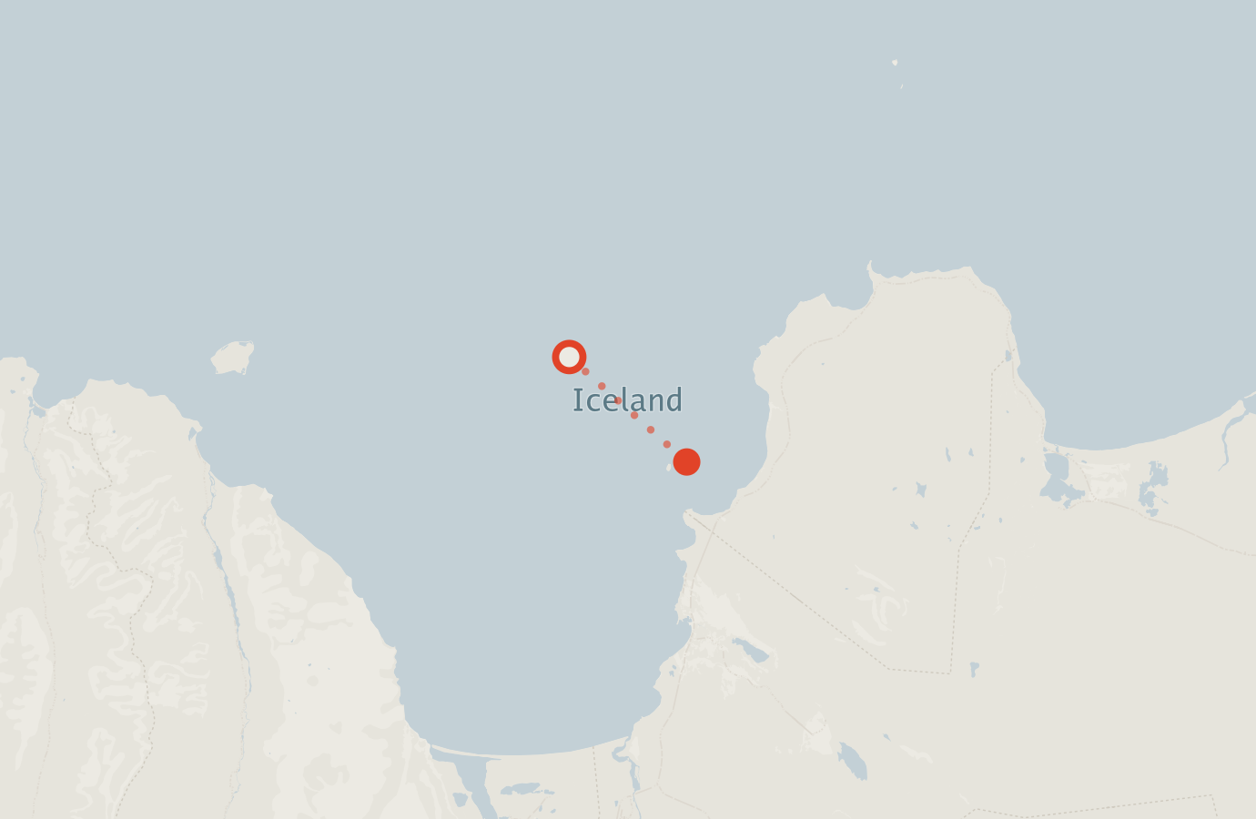 Activity map — real sighting points on an OpenStreetMap basemap