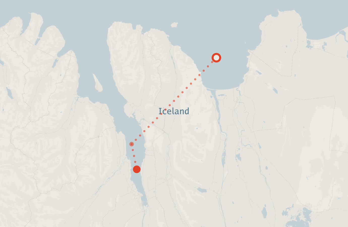 Activity map — real sighting points on an OpenStreetMap basemap