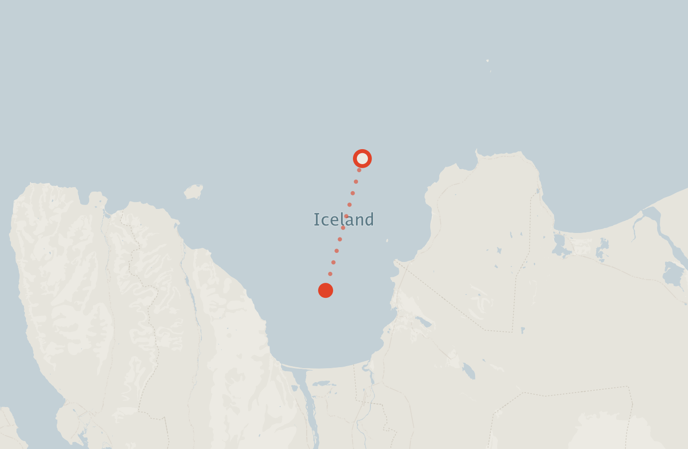 Activity map — real sighting points on an OpenStreetMap basemap
