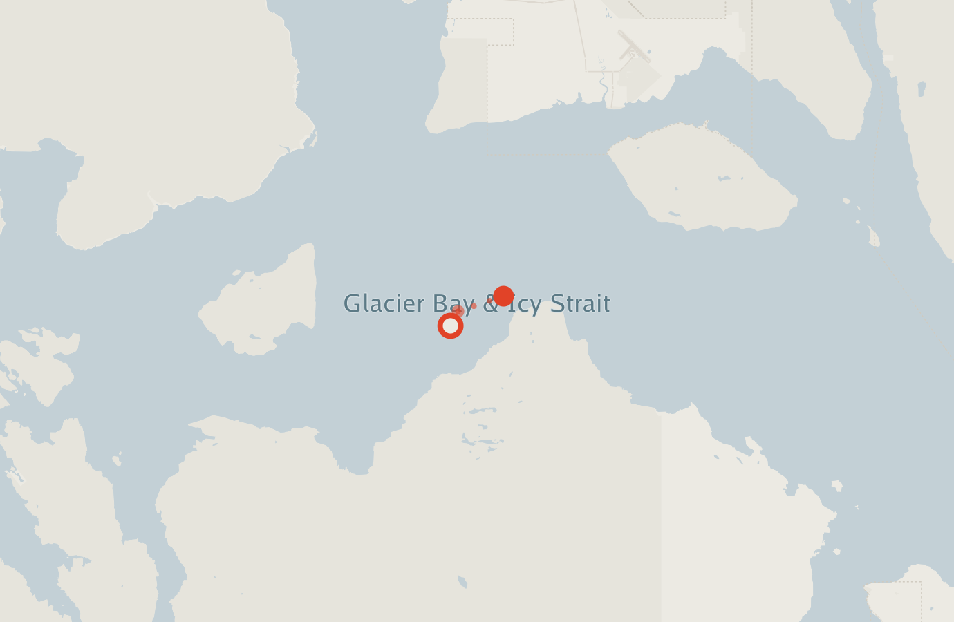 Activity map — real sighting points on an OpenStreetMap basemap