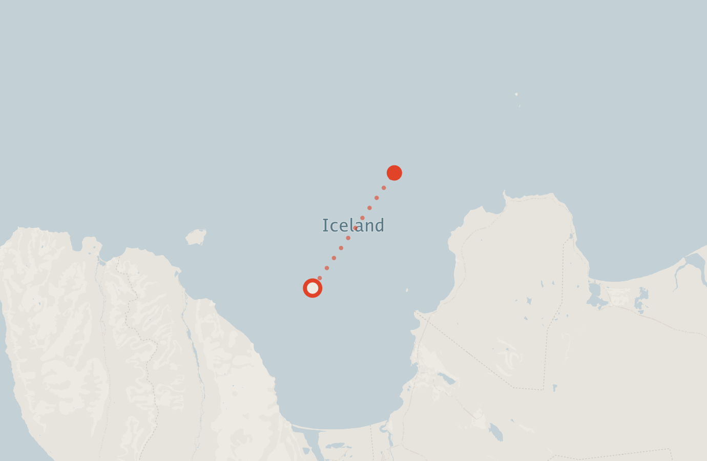 Activity map — real sighting points on an OpenStreetMap basemap