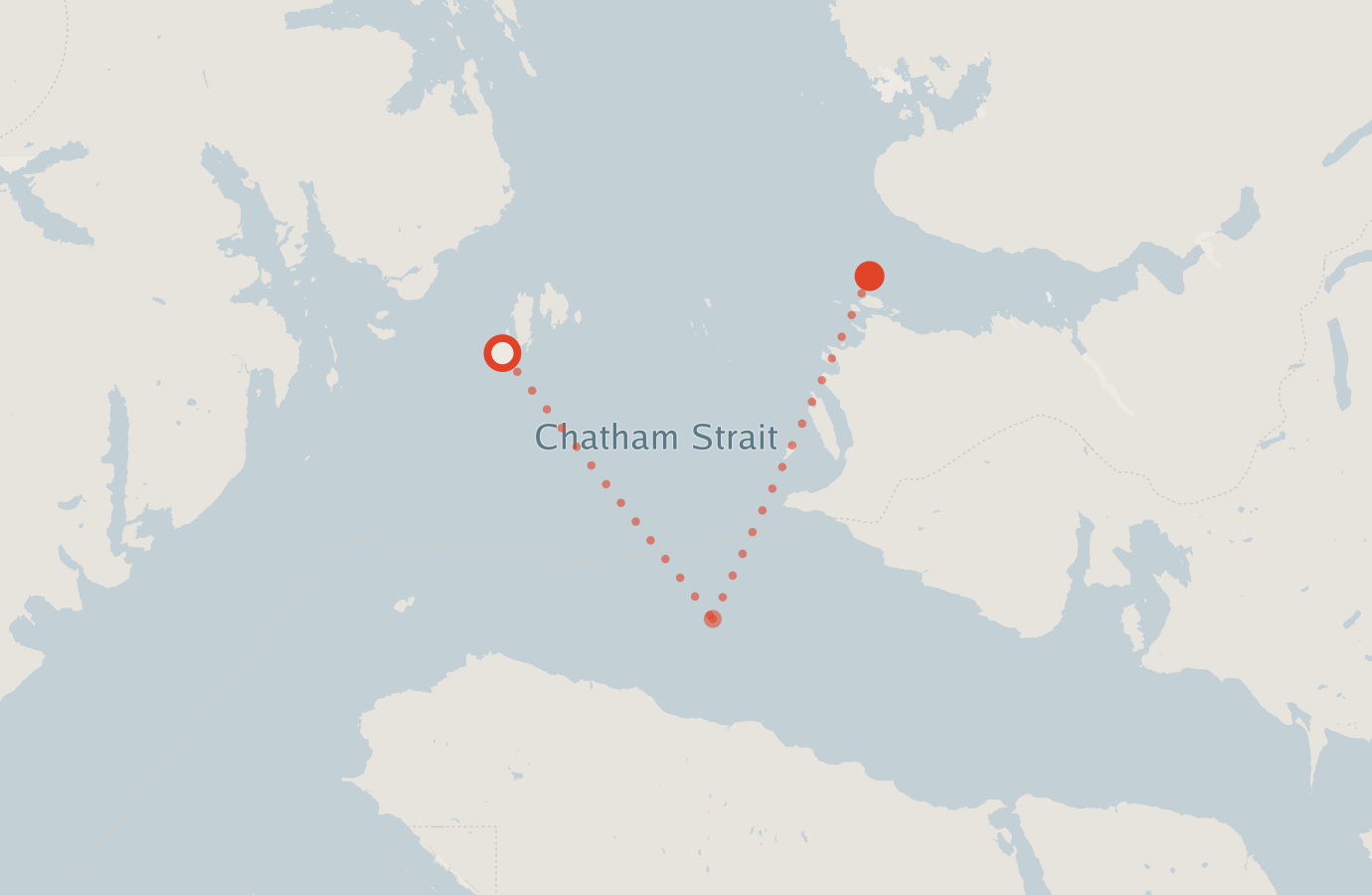Activity map — real sighting points on an OpenStreetMap basemap