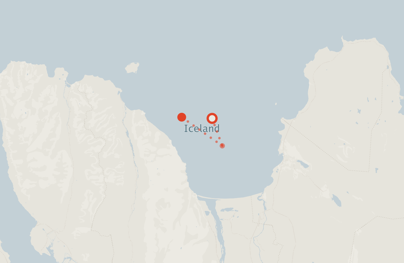 Activity map — real sighting points on an OpenStreetMap basemap