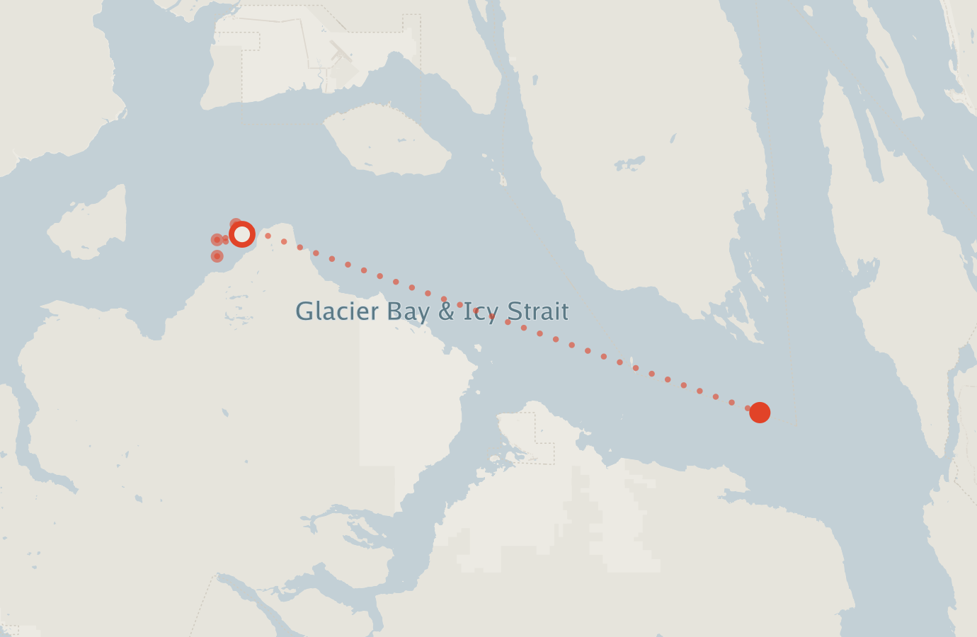 Activity map — real sighting points on an OpenStreetMap basemap