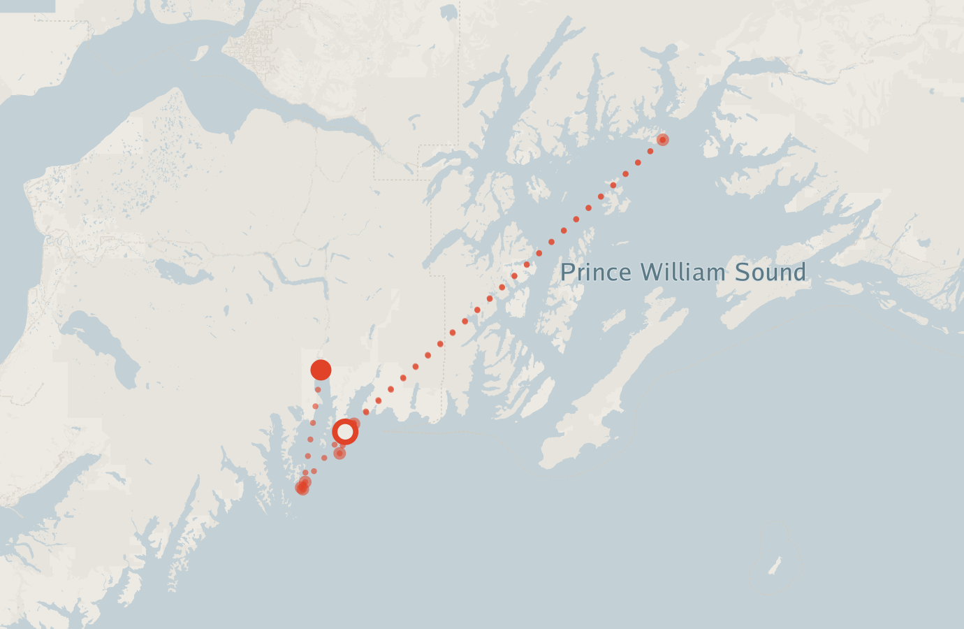 Activity map — real sighting points on an OpenStreetMap basemap