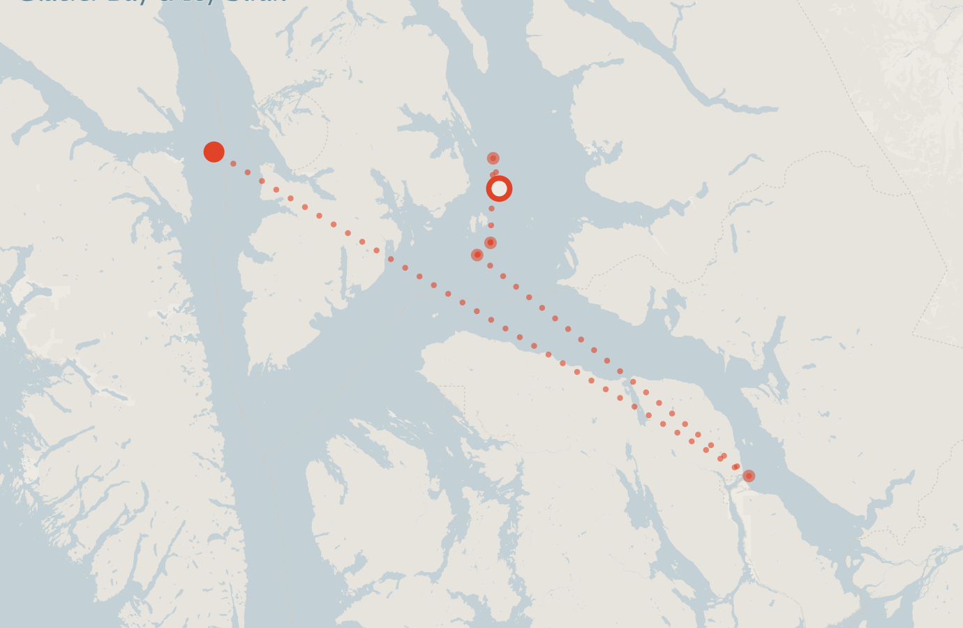Activity map — real sighting points on an OpenStreetMap basemap