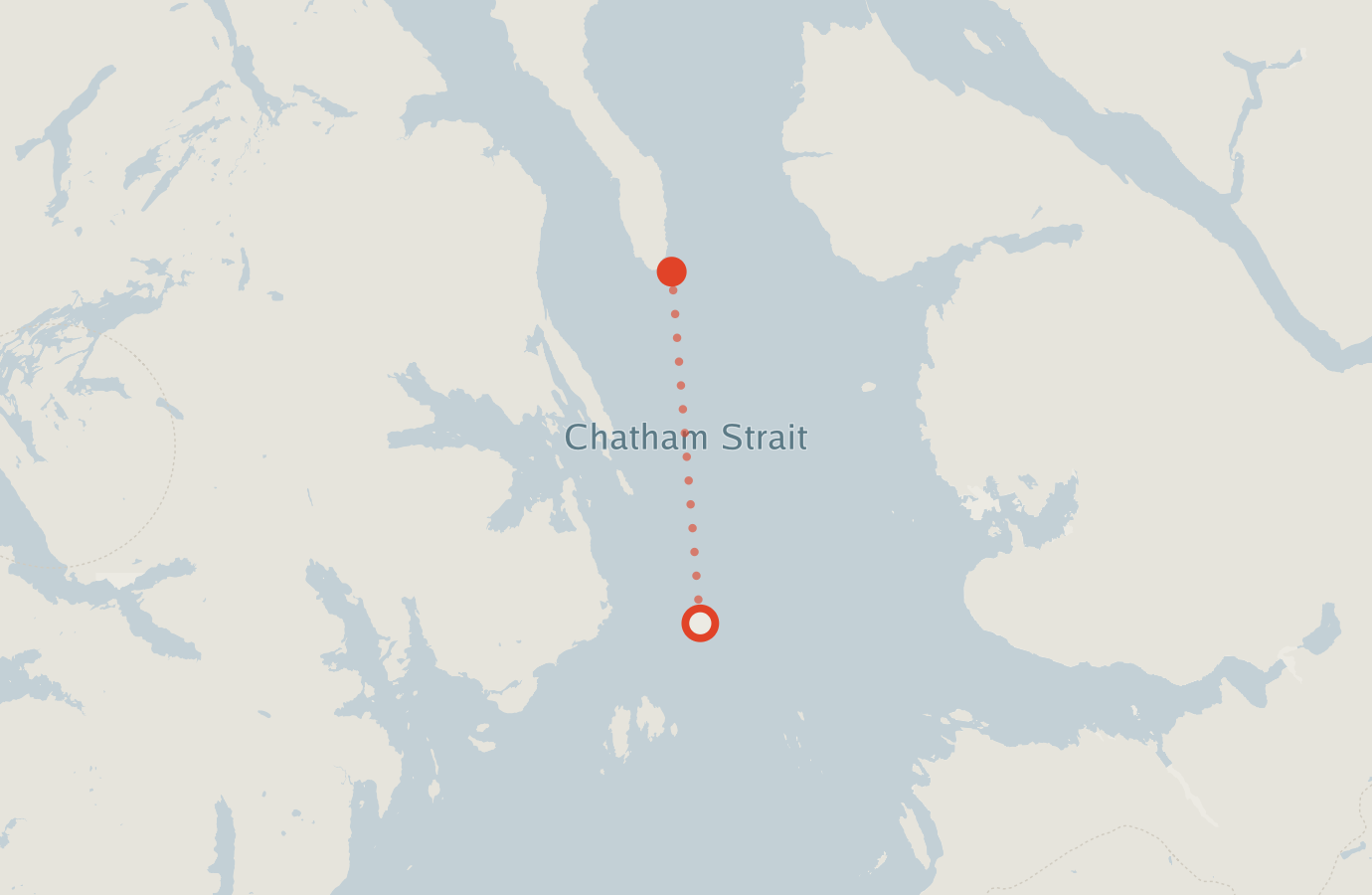 Activity map — real sighting points on an OpenStreetMap basemap