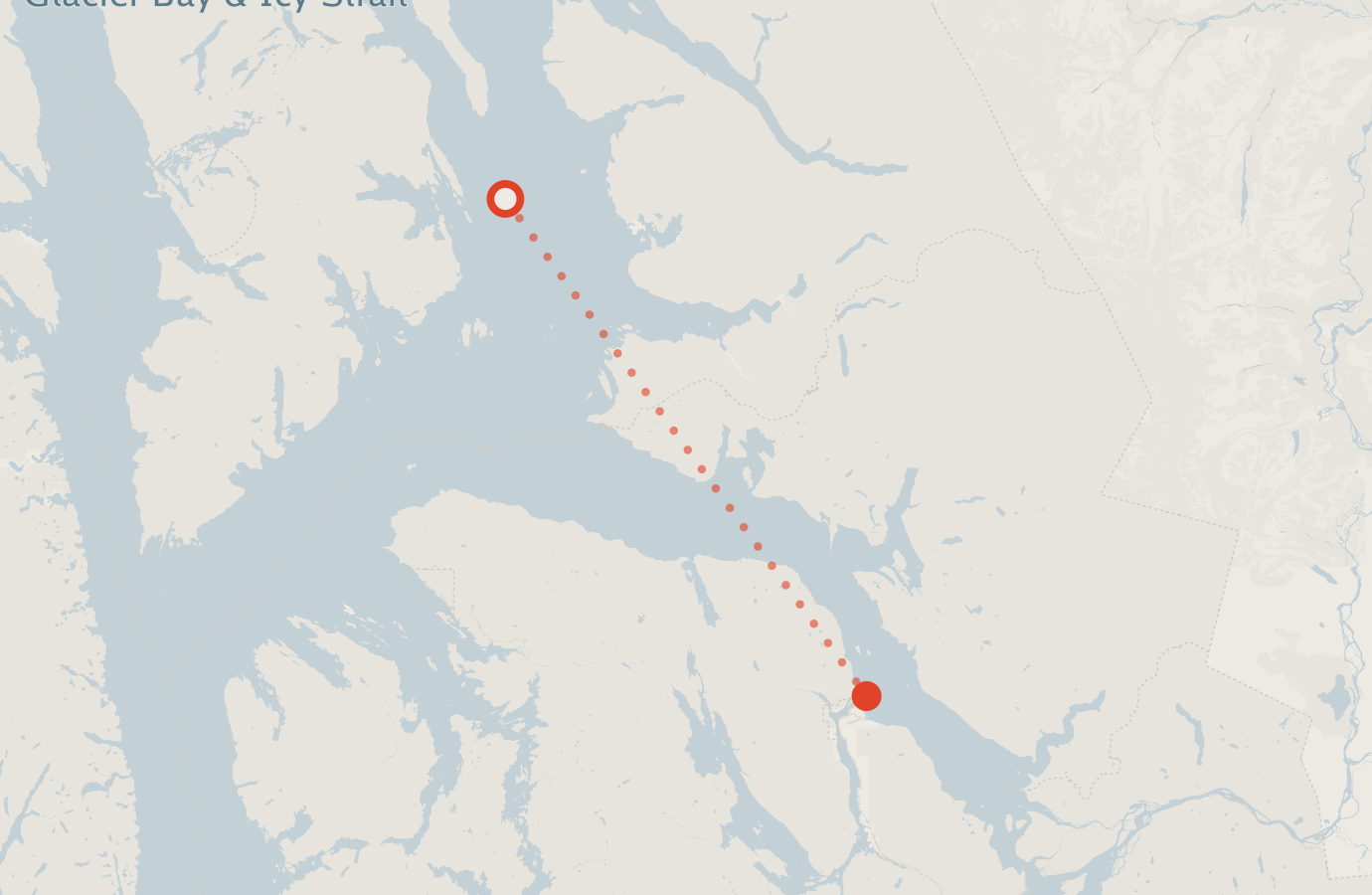Activity map — real sighting points on an OpenStreetMap basemap