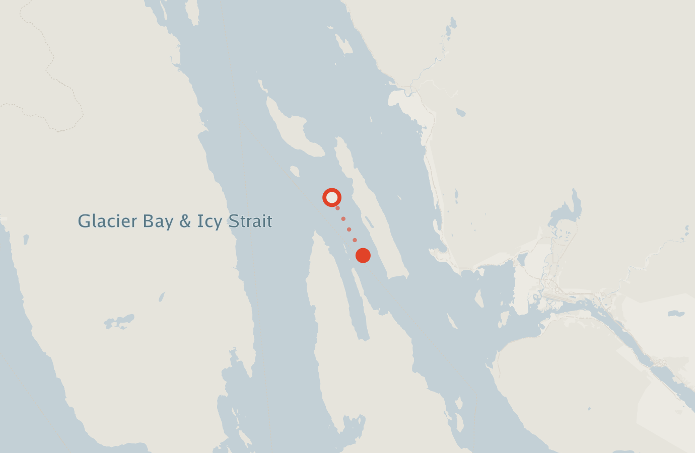 Activity map — real sighting points on an OpenStreetMap basemap