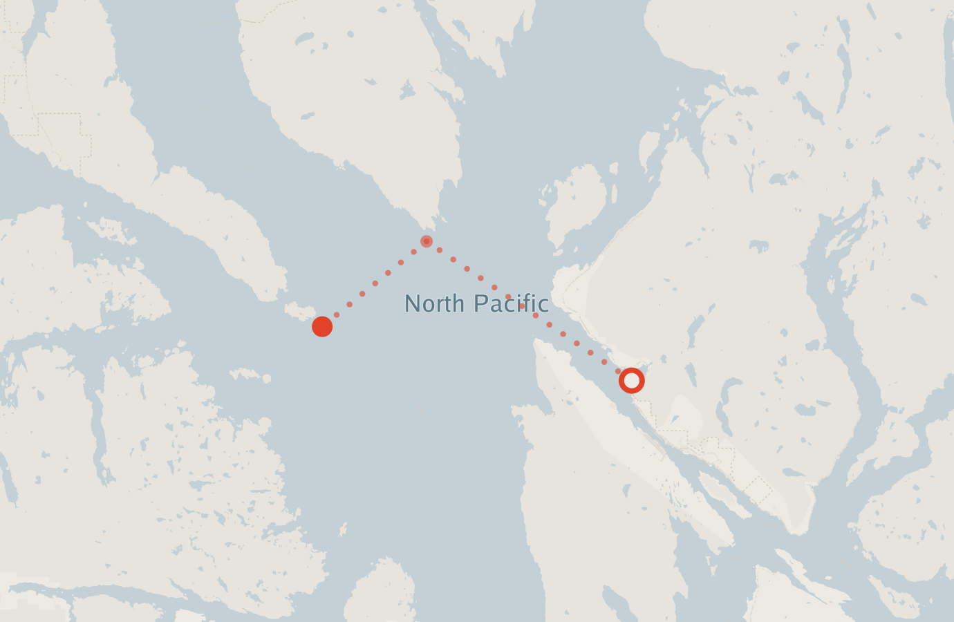 Activity map — real sighting points on an OpenStreetMap basemap