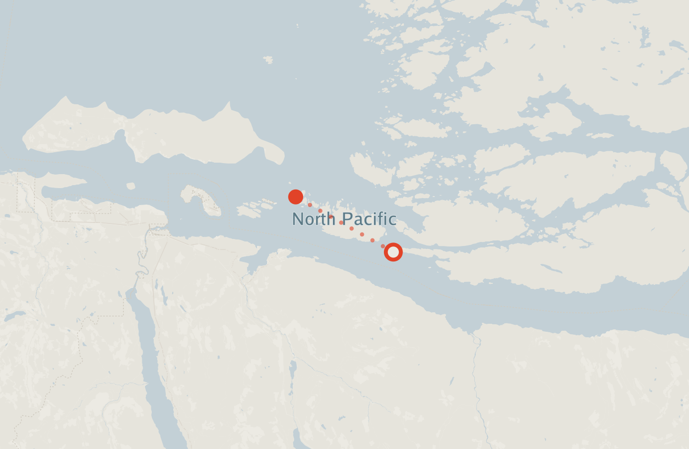 Activity map — real sighting points on an OpenStreetMap basemap