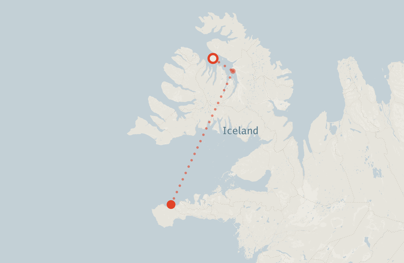 Activity map — real sighting points on an OpenStreetMap basemap