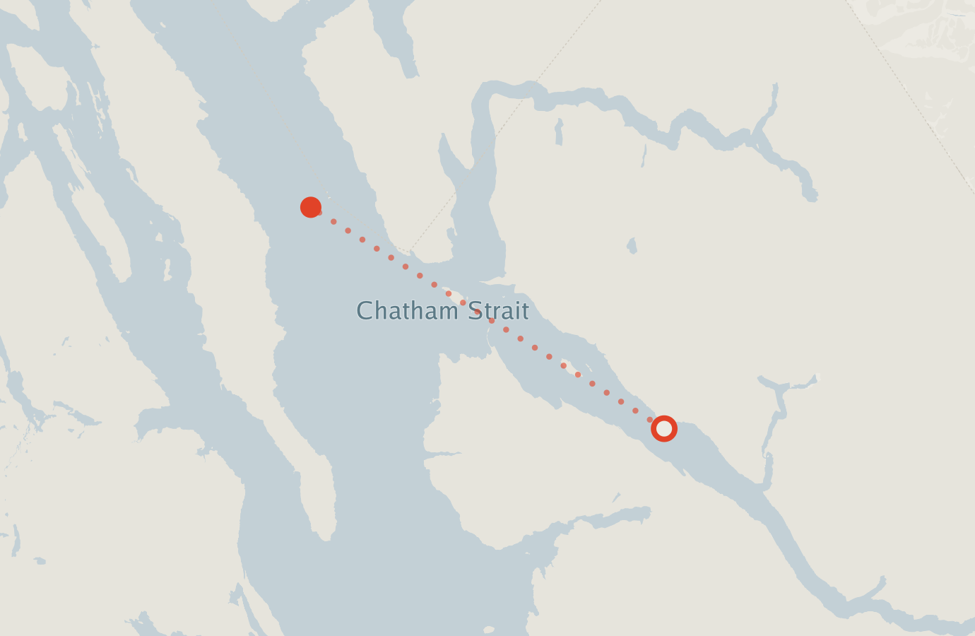 Activity map — real sighting points on an OpenStreetMap basemap