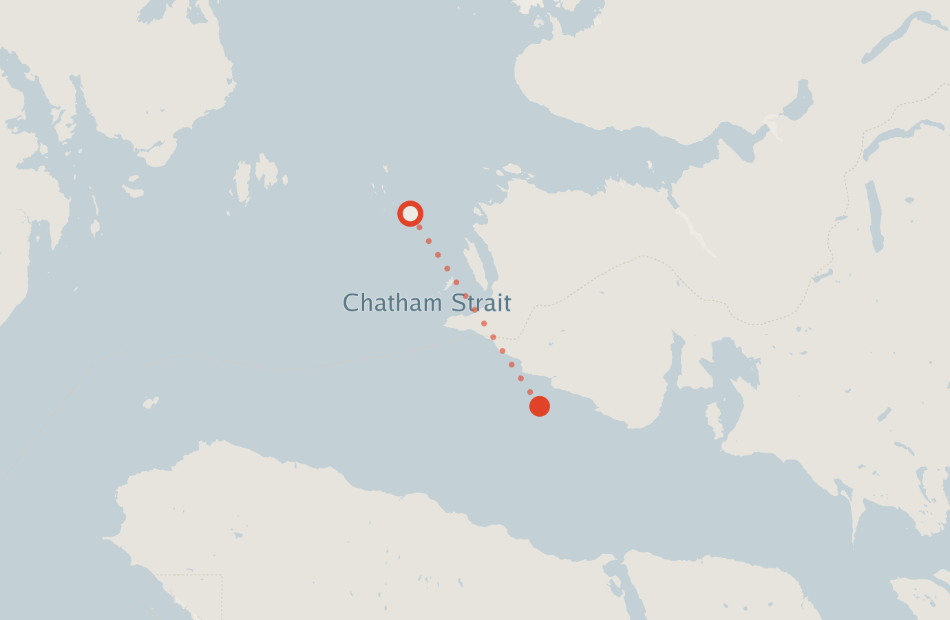 Activity map — real sighting points on an OpenStreetMap basemap