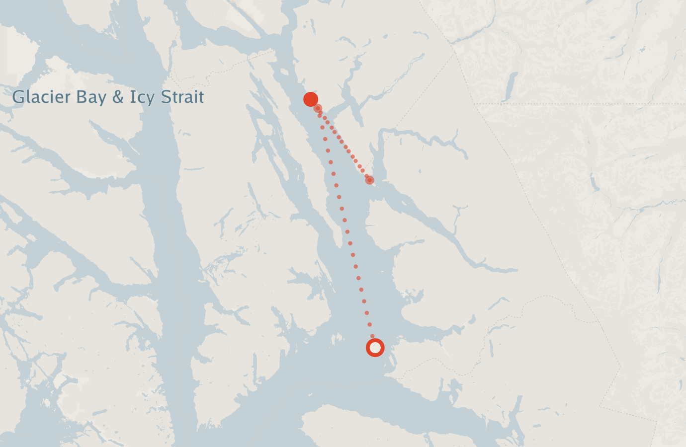 Activity map — real sighting points on an OpenStreetMap basemap