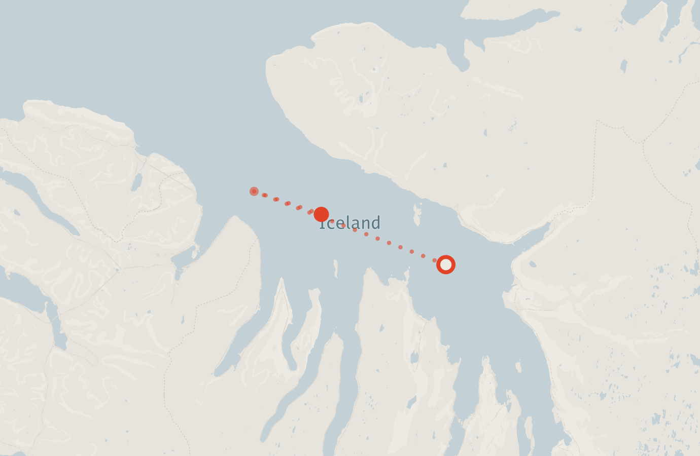 Activity map — real sighting points on an OpenStreetMap basemap