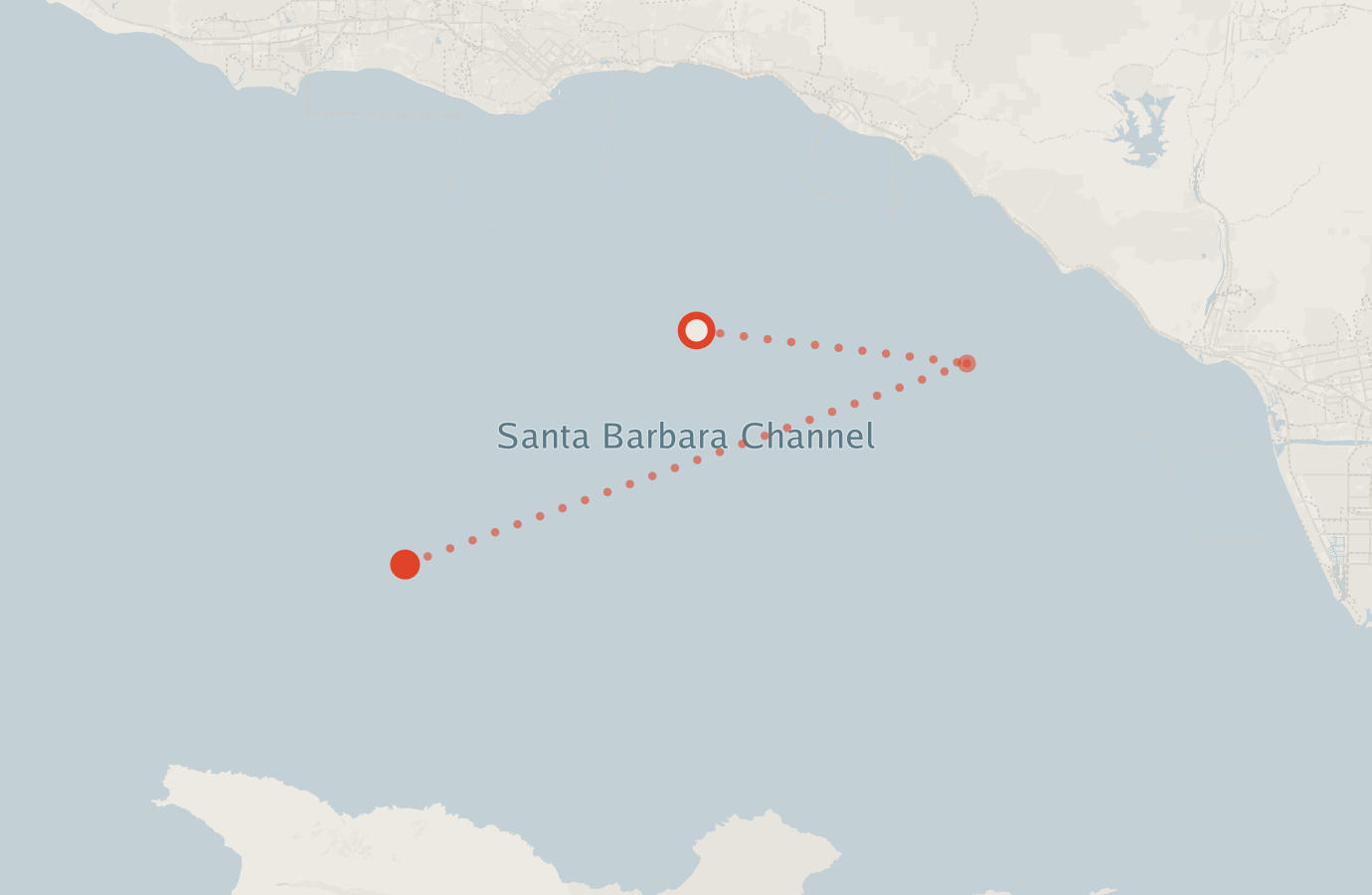 Activity map — real sighting points on an OpenStreetMap basemap