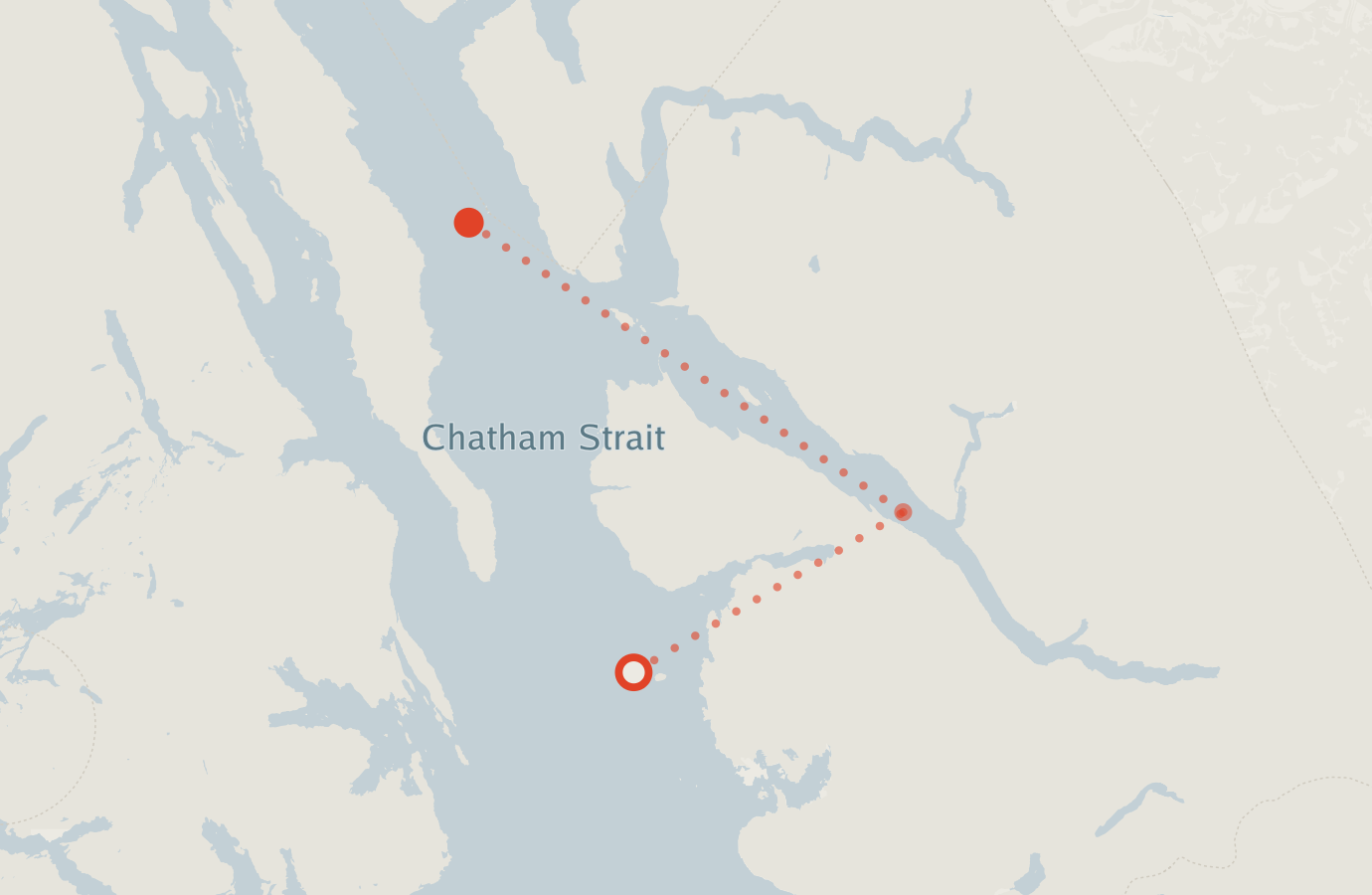 Activity map — real sighting points on an OpenStreetMap basemap