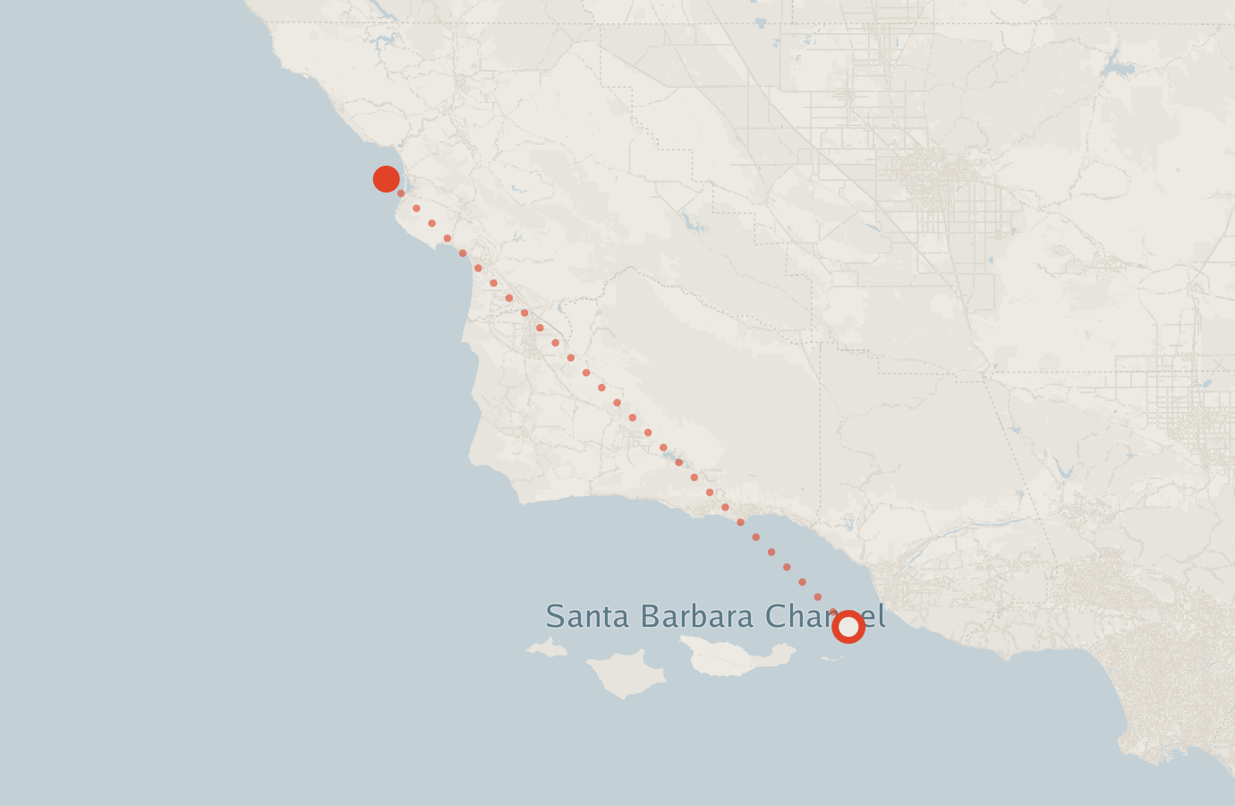 Activity map — real sighting points on an OpenStreetMap basemap