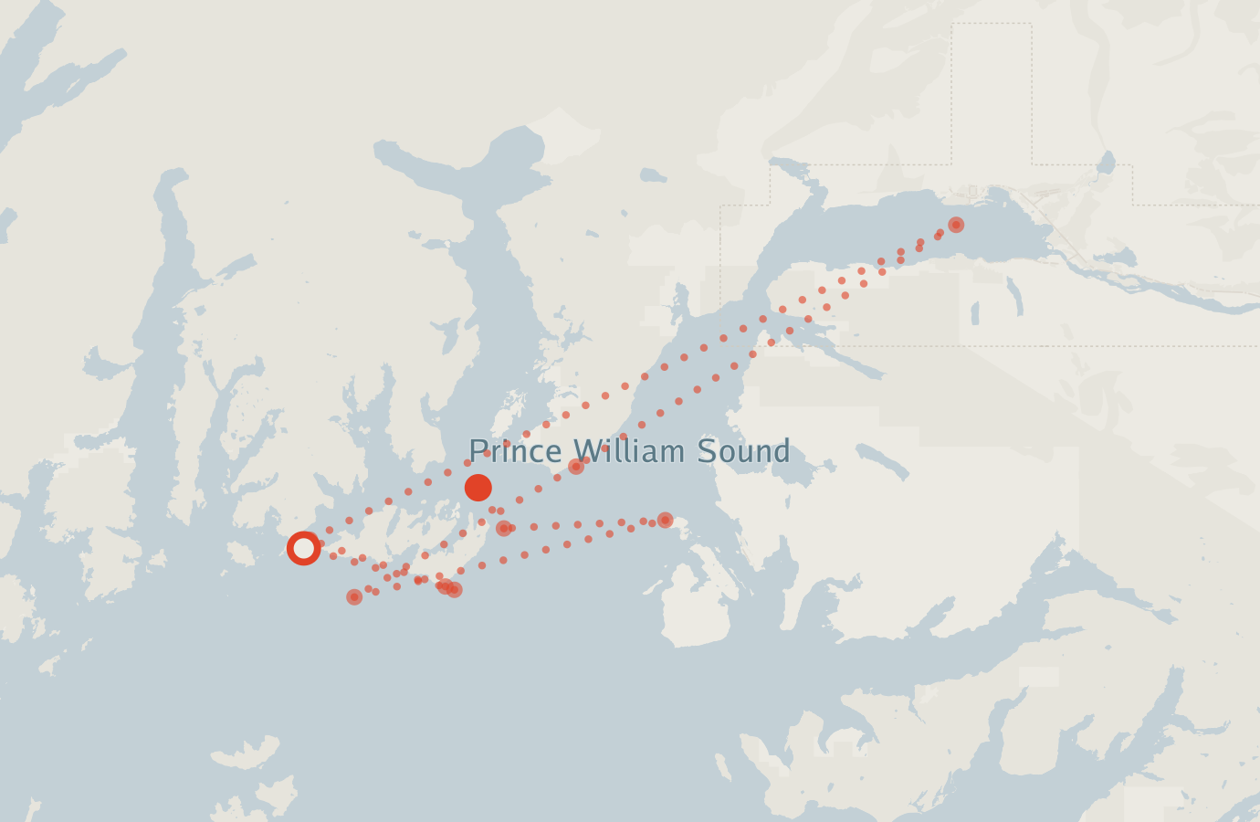 Activity map — real sighting points on an OpenStreetMap basemap