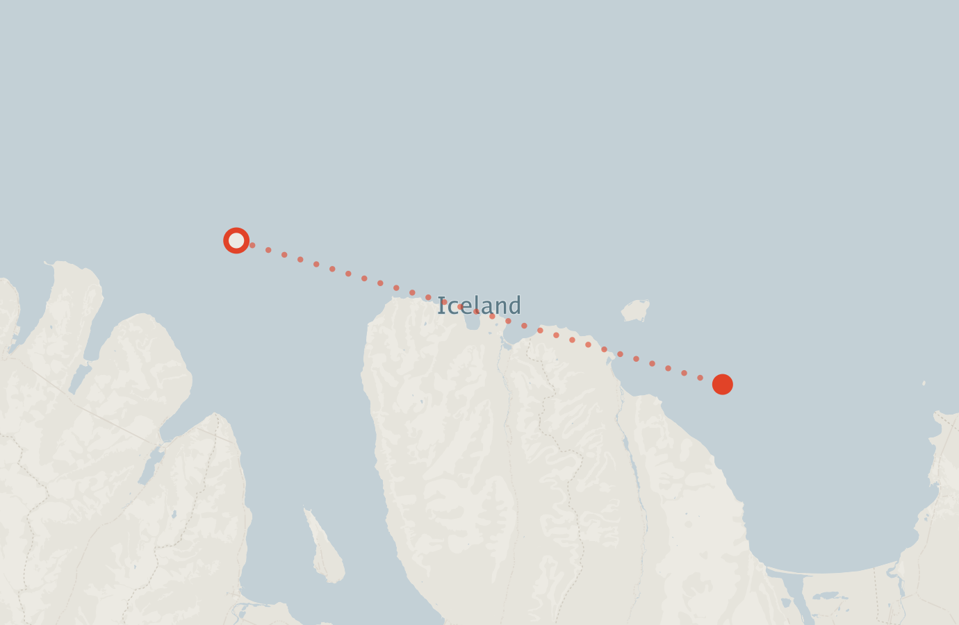 Activity map — real sighting points on an OpenStreetMap basemap