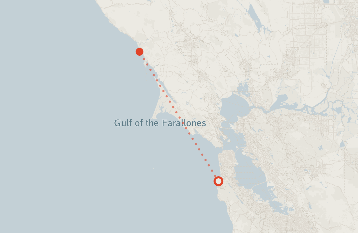 Activity map — real sighting points on an OpenStreetMap basemap