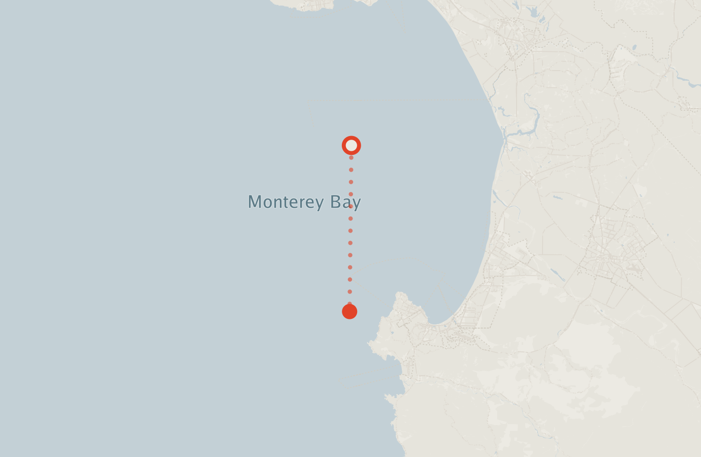 Activity map — real sighting points on an OpenStreetMap basemap
