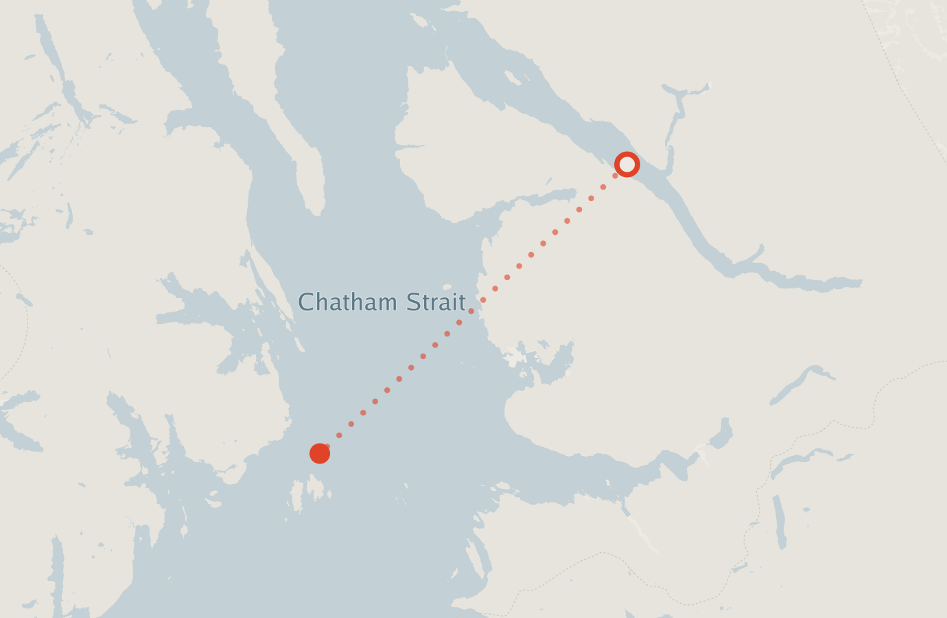 Activity map — real sighting points on an OpenStreetMap basemap