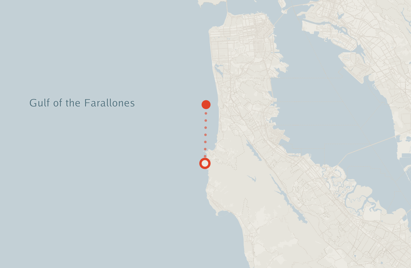 Activity map — real sighting points on an OpenStreetMap basemap