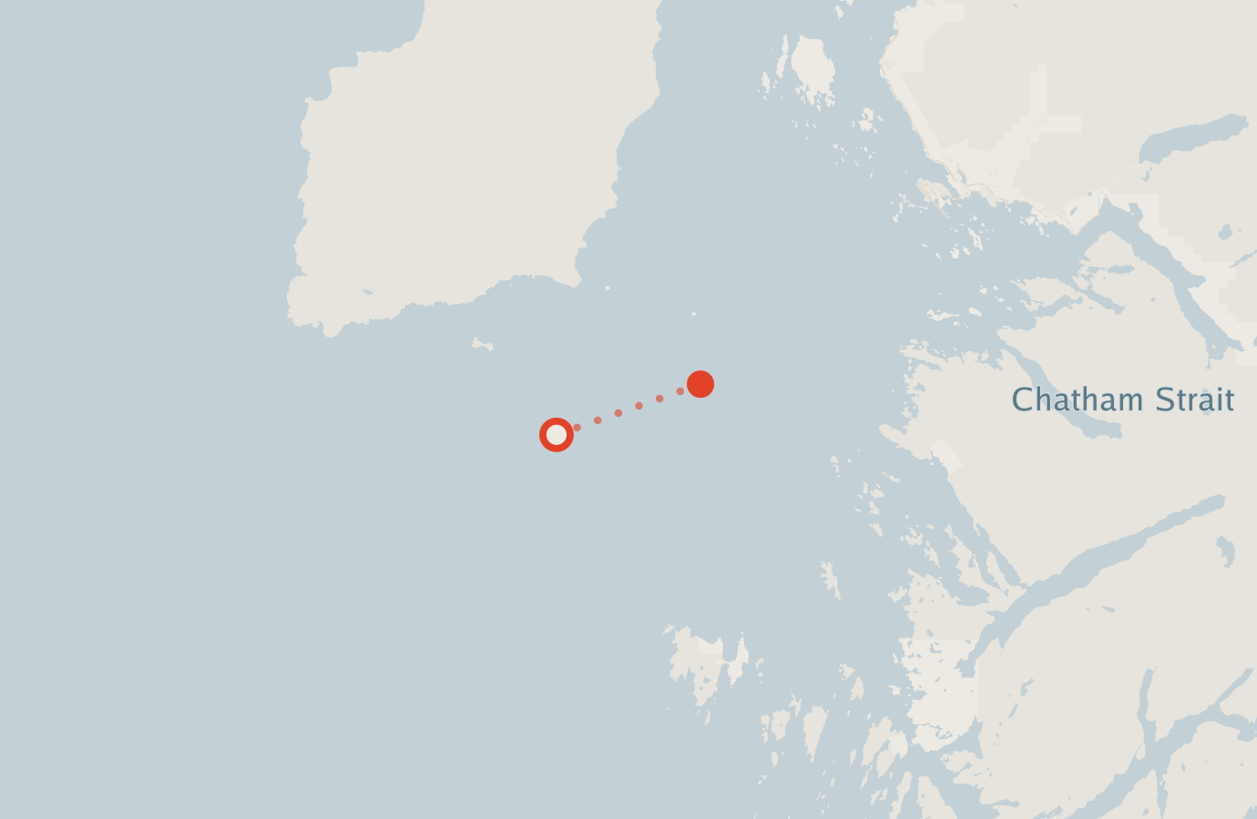 Activity map — real sighting points on an OpenStreetMap basemap