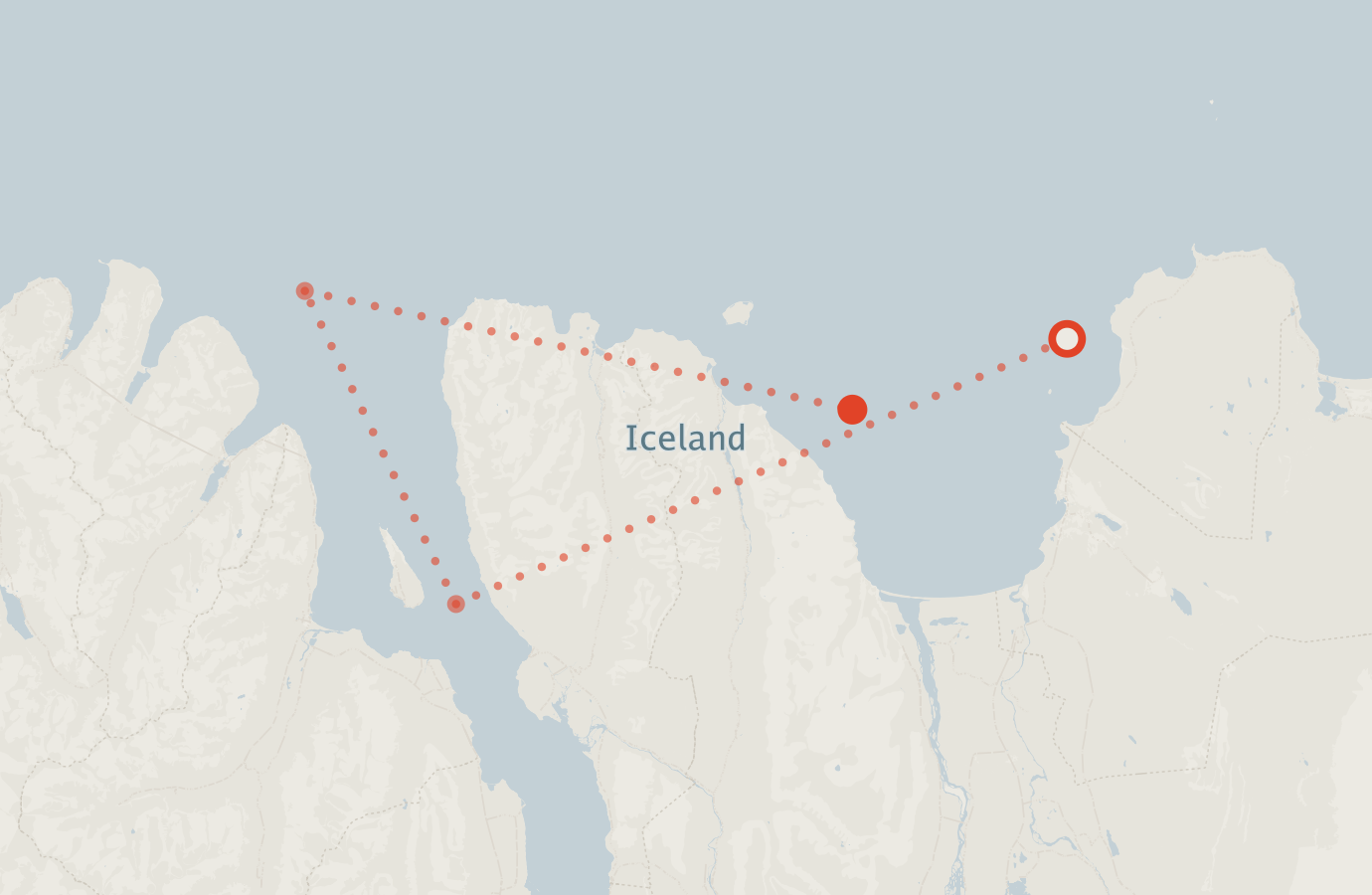 Activity map — real sighting points on an OpenStreetMap basemap