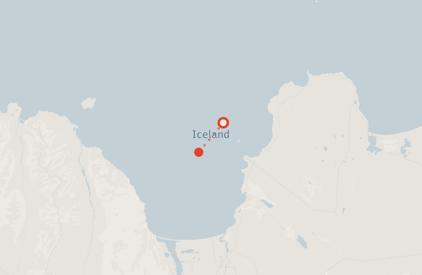 Activity map — real sighting points on an OpenStreetMap basemap