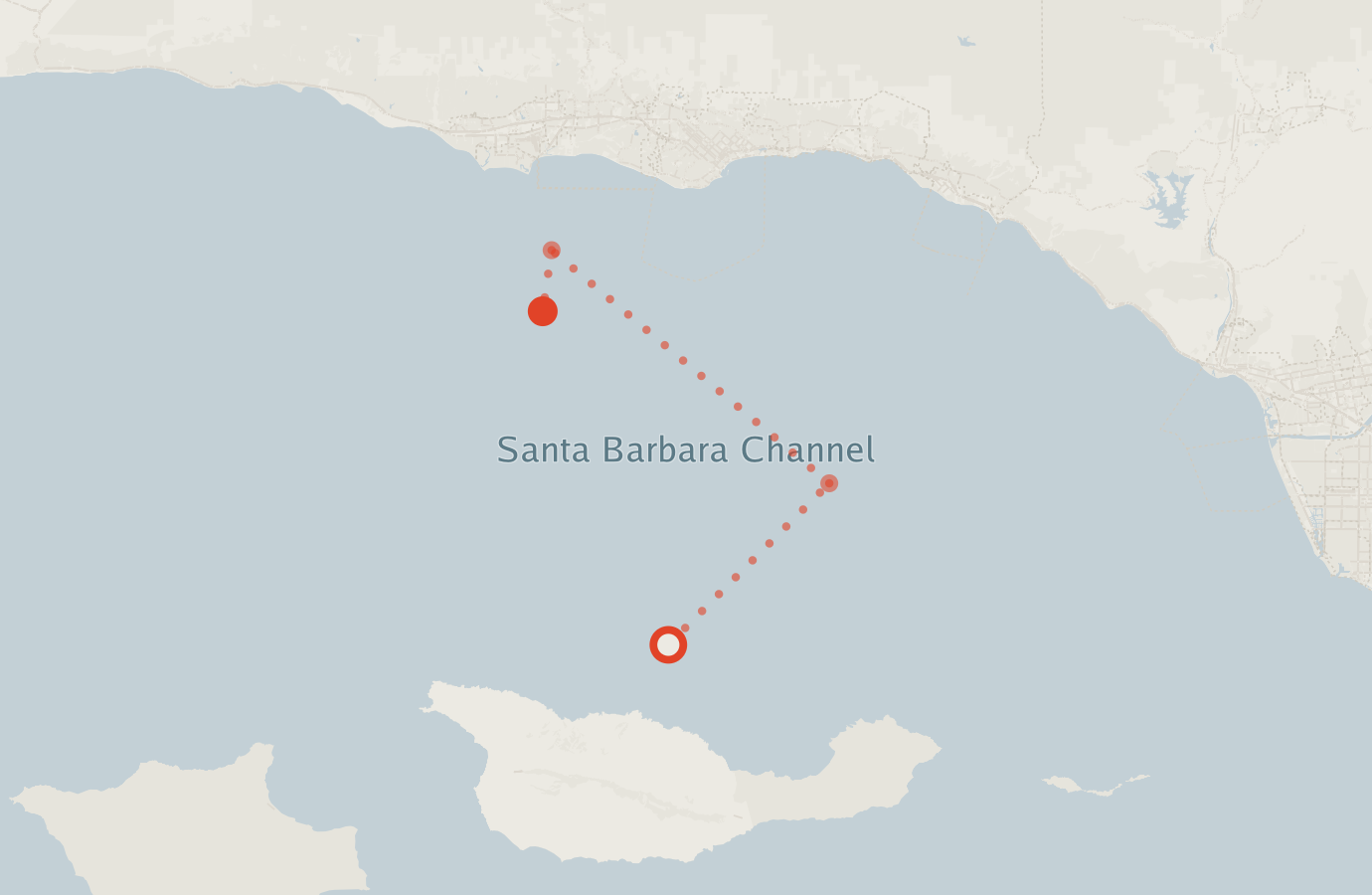 Activity map — real sighting points on an OpenStreetMap basemap