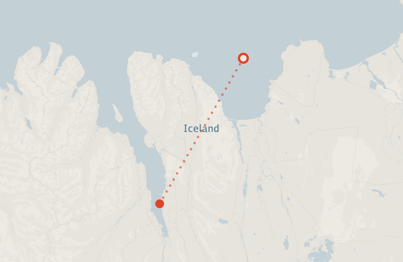 Activity map — real sighting points on an OpenStreetMap basemap