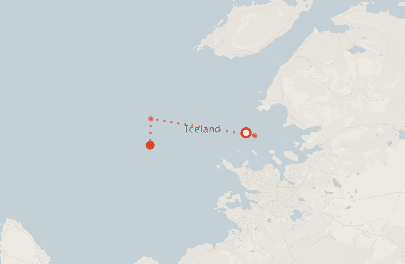 Activity map — real sighting points on an OpenStreetMap basemap