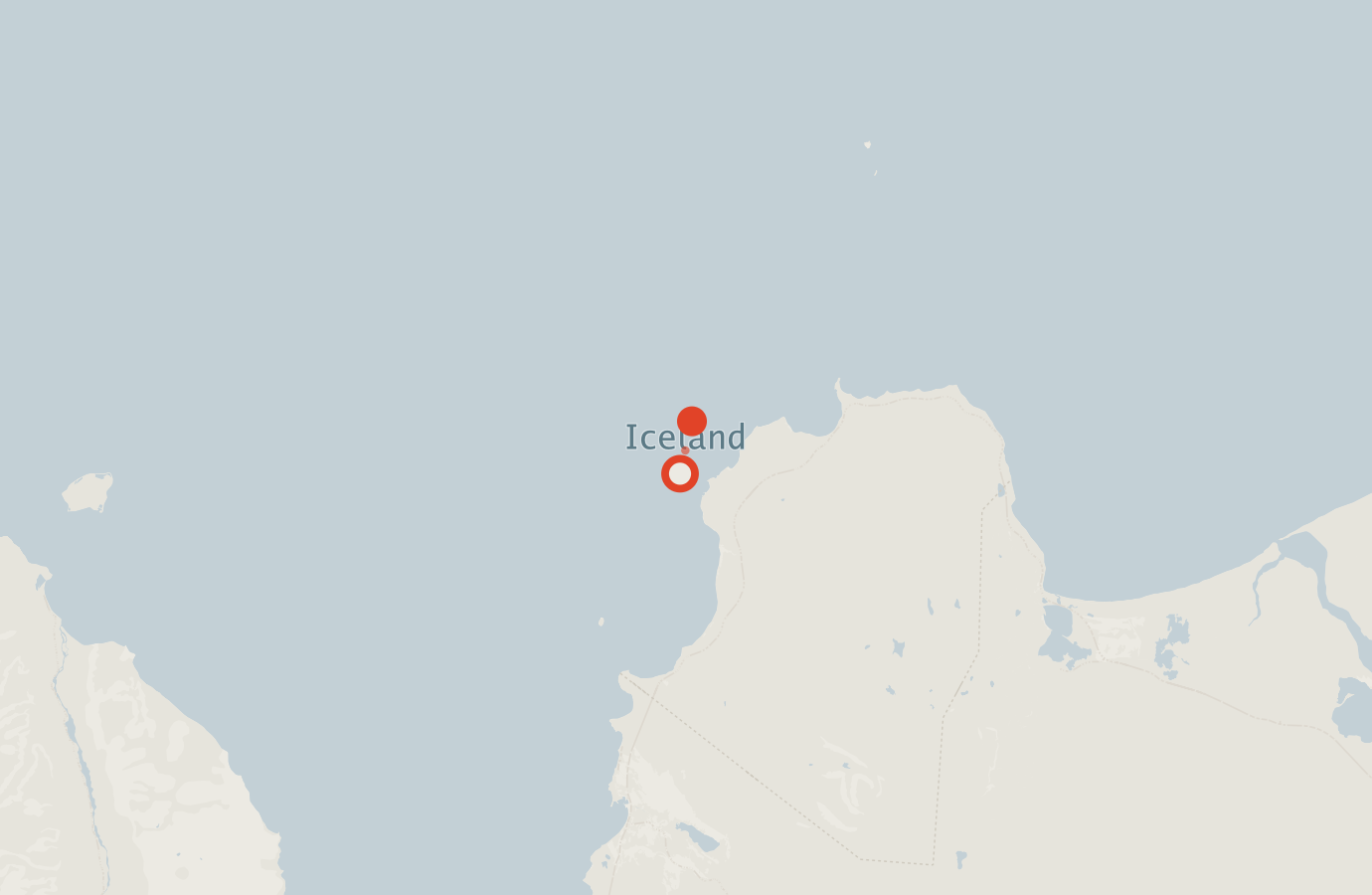 Activity map — real sighting points on an OpenStreetMap basemap
