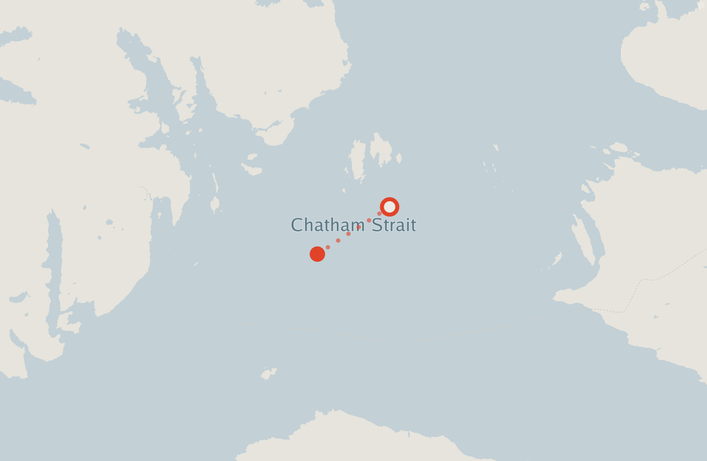 Activity map — real sighting points on an OpenStreetMap basemap