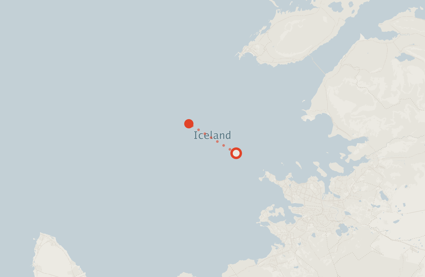 Activity map — real sighting points on an OpenStreetMap basemap
