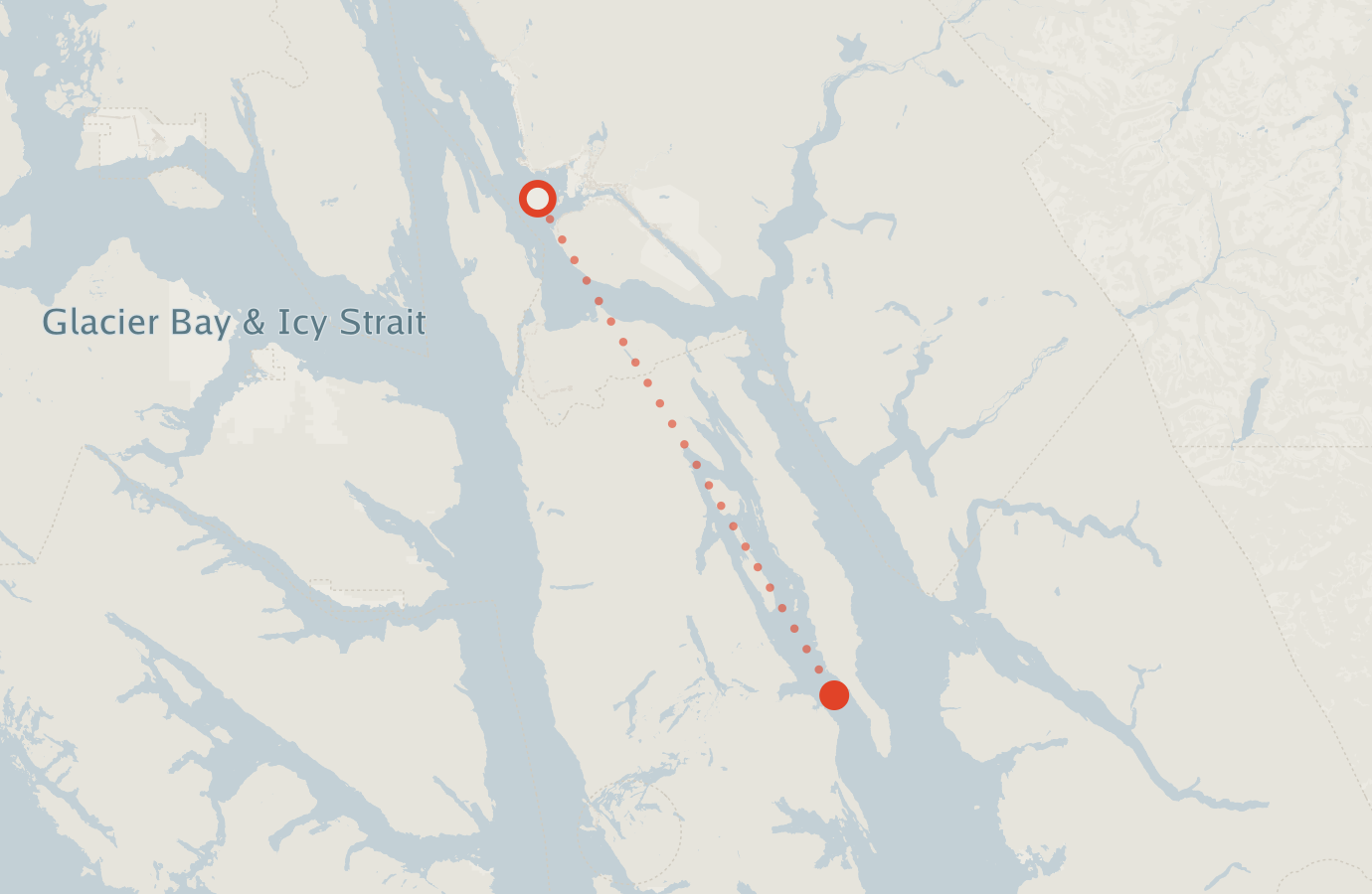 Activity map — real sighting points on an OpenStreetMap basemap